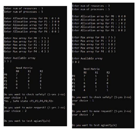 banker algorithm example|c program to implement bankers algorithm.